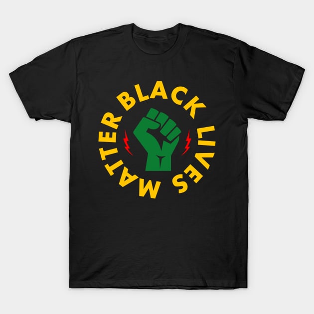 Black Lives Matter Fist T-Shirt by Rebrand